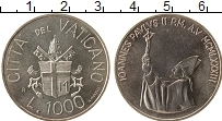 Продать Монеты Ватикан 1000 лир 1983 Серебро