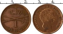 Продать Монеты Дания 1 скиллинг 1842 Медь