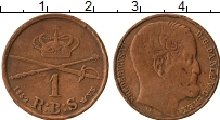 Продать Монеты Дания 1 скиллинг 1852 Медь