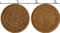 Продать Монеты Дания 1/2 скиллинга 1868 Бронза