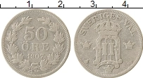 Продать Монеты Швеция 50 эре 1907 Серебро