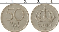 Продать Монеты Швеция 50 эре 1945 Серебро