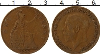 Продать Монеты Великобритания 1 пенни 1920 Медь