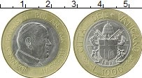Продать Монеты Ватикан 1000 лир 1997 Биметалл