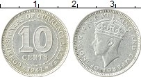 Продать Монеты Малайя 10 центов 1945 Серебро