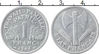 Продать Монеты Франция 1 франк 1943 Алюминий