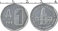 Продать Монеты Аргентина 1 аустралес 1989 Алюминий