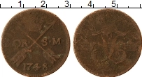 Продать Монеты Швеция 1 эре 1748 Медь