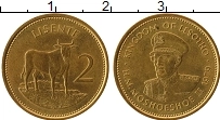 Продать Монеты Лесото 2 лисенте 1979 Латунь
