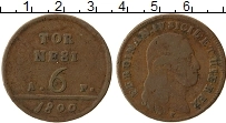 Продать Монеты Сицилия 6 торнеси 1800 Медь