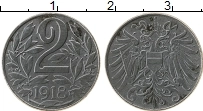 Продать Монеты Австрия 2 геллера 1917 Железо