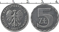 Продать Монеты Польша 5 злотых 1986 Алюминий