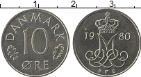 Продать Монеты Дания 10 эре 1986 Медно-никель