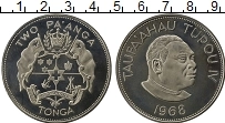 Продать Монеты Тонга 2 паанга 1968 Медно-никель