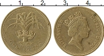 Продать Монеты Великобритания 1 фунт 1990 Латунь