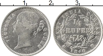 Продать Монеты Индия 1/4 рупии 1840 Серебро