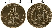 Продать Монеты Джибути 20 франков 1999 Медно-никель