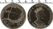Продать Монеты Гернси 2 фунта 1998 Медно-никель