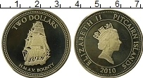 Продать Монеты Острова Питкэрн 2 доллара 2010 Медно-никель