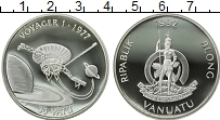Продать Монеты Вануату 50 вату 1992 Серебро