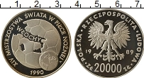 Продать Монеты Польша 20000 злотых 1989 Серебро