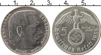 Продать Монеты Третий Рейх 5 марок 1939 Серебро
