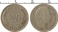Продать Монеты Дания 25 эре 1874 Серебро