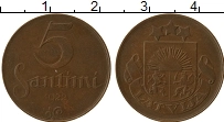 Продать Монеты Латвия 5 сантим 1922 Бронза
