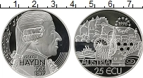 Продать Монеты Австрия 25 экю 1998 Серебро