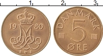 Продать Монеты Дания 5 эре 1986 сталь с медным покрытием