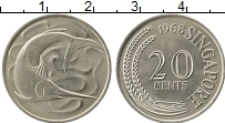 Продать Монеты Сингапур 20 центов 1972 Медно-никель