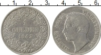 Продать Монеты Вюртемберг 1 гульден 1843 Серебро