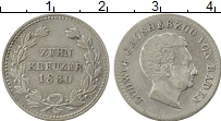 Продать Монеты Баден 10 крейцеров 1830 Серебро