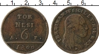 Продать Монеты Неаполь 6 торнеси 1800 Медь