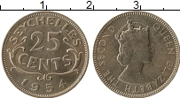 Продать Монеты Сейшелы 25 центов 1972 Медно-никель