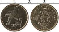 Продать Монеты Сейшелы 25 центов 1977 Медно-никель