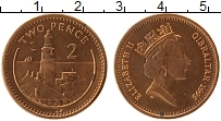 Продать Монеты Гибралтар 2 пенса 1995 Бронза