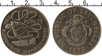 Продать Монеты Сейшелы 10 рупий 1977 Медно-никель
