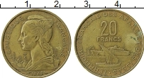 Продать Монеты Французская Африка 20 франков 1952 Медь