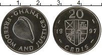 Продать Монеты Гана 20 седи 1995 Алюминий