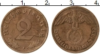 Продать Монеты Третий Рейх 2 пфеннига 1939 Медь
