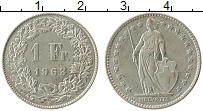 Продать Монеты Швейцария 1 франк 1963 Серебро