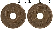 Продать Монеты Восточная Африка 5 центов 1936 Бронза