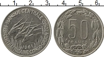 Продать Монеты Центральная Африка 50 франков 1961 Медно-никель