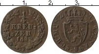 Продать Монеты Нассау 1/4 крейцера 1822 Медь