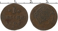 Продать Монеты Липпе-Детмольд 1 геллер 1809 Медь