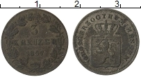 Продать Монеты Гессен-Дармштадт 3 крейцера 1864 Серебро
