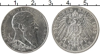 Продать Монеты Баден 2 марки 1902 Серебро