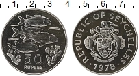 Продать Монеты Сейшелы 50 рупий 1978 Серебро