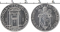 Продать Монеты Ватикан 1 лира 1950 Алюминий